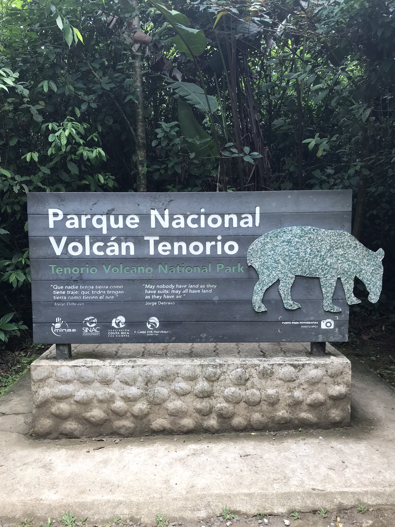 Entrada do Parque Nacional Vulcão Tenório